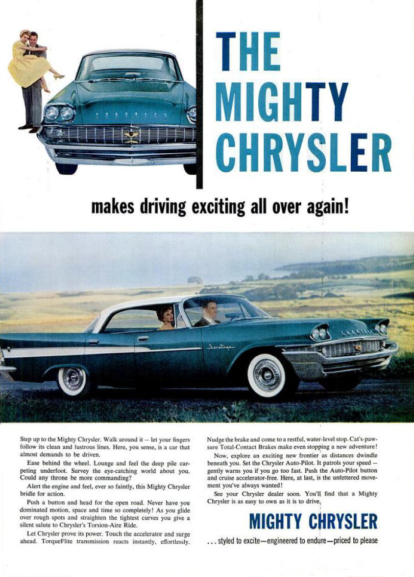 1958 Chrysler Auto Advertising
